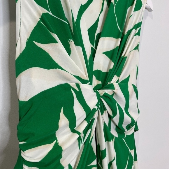 Eliza J Twist Front Leaf Pattern Sleeveless Maxi Dress - Picture 8 of 10